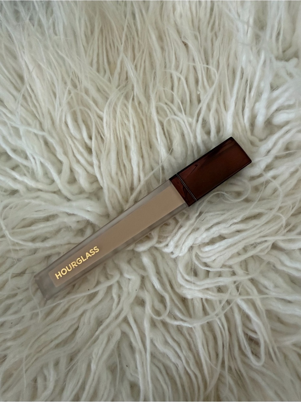 Hourglass Concealer Tube in Beige with Brown Cap